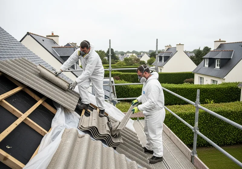 Désamiantage de toiture fibrociment à Rennes